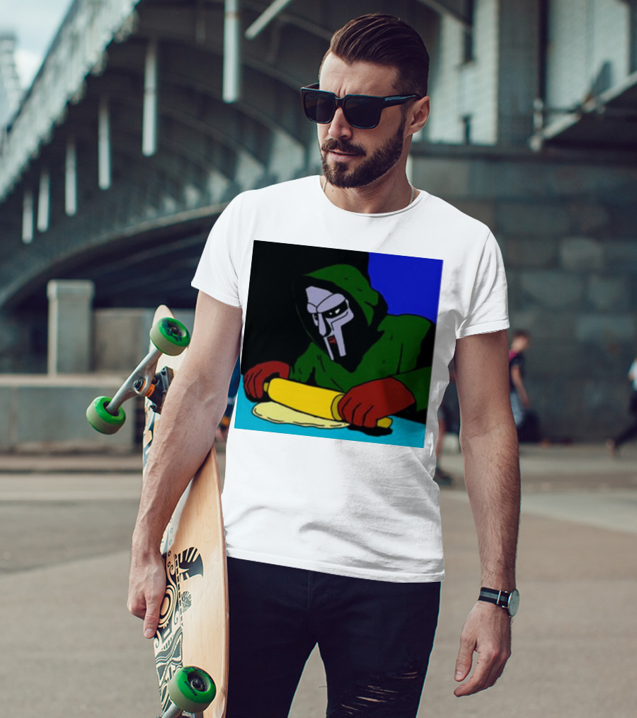 Mf Doom Bistro Rolling Dough Masked Chef Scene T-Shirt