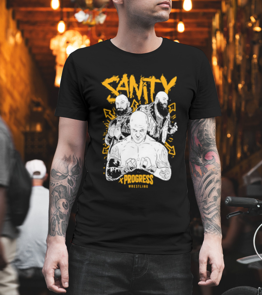 Sanity x Progress Wrestling Trio Fighters T-Shirt