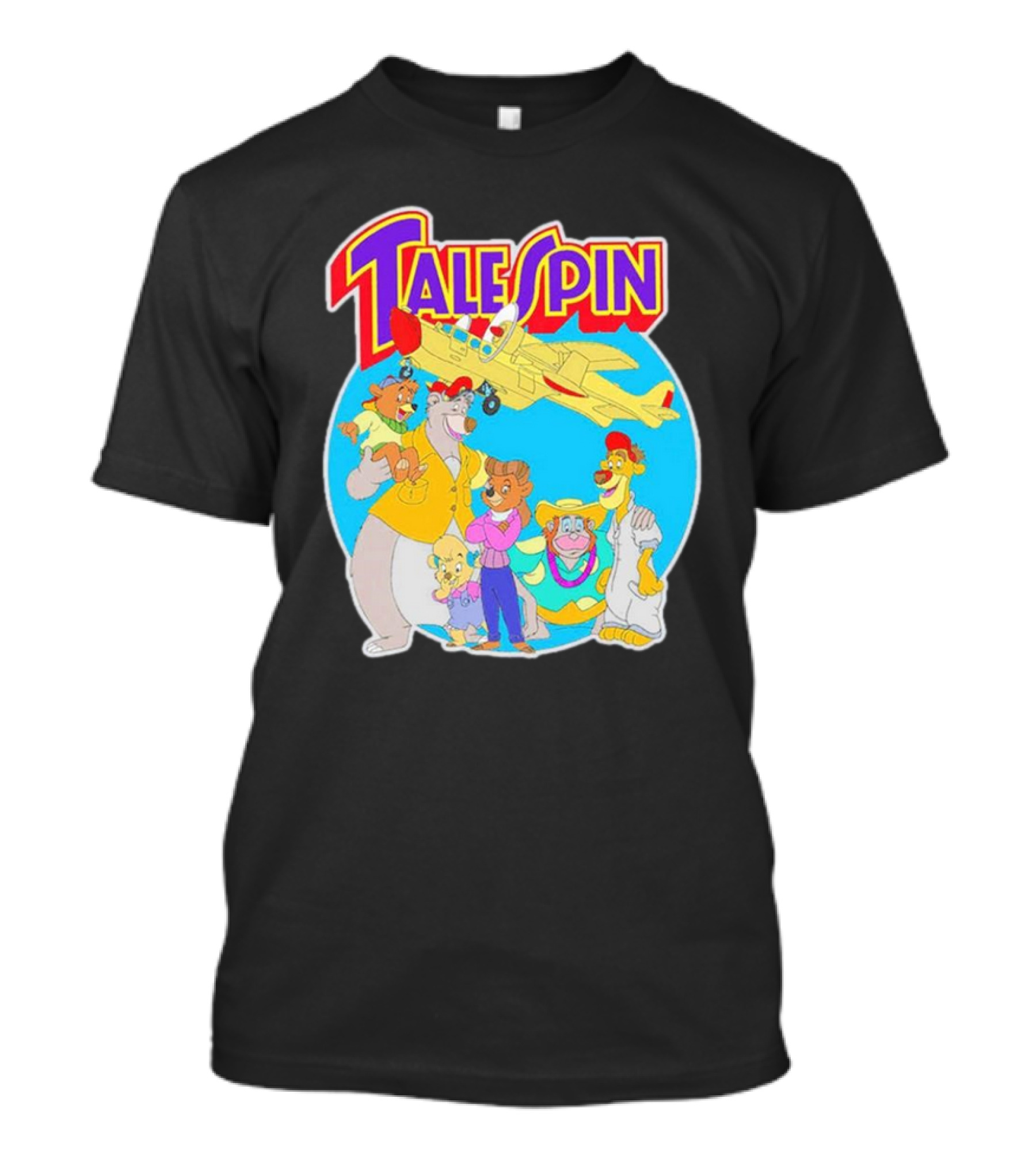Talespin Disney Baloo Kit Rebecca Louie Airplane Adventure T-Shirt