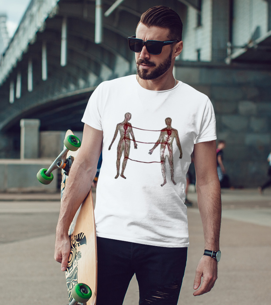 Marcos Alvarado Vascular Diagram Connected Figures T-Shirt