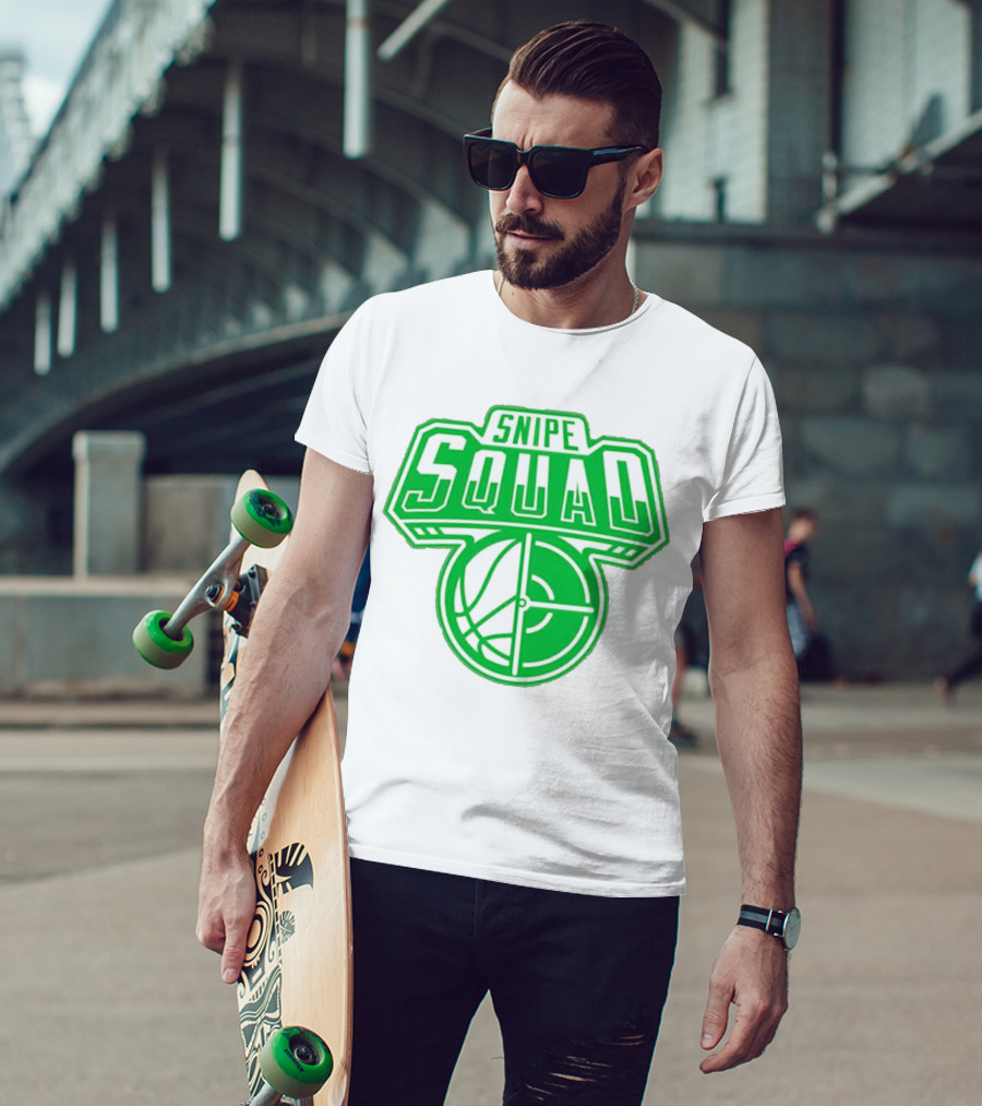 Boston Celtics Snipe Squad Basketball Crosshair T-Shirt