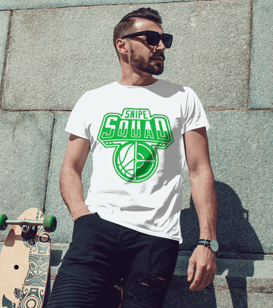 Boston Celtics Snipe Squad Basketball Crosshair T-Shirt