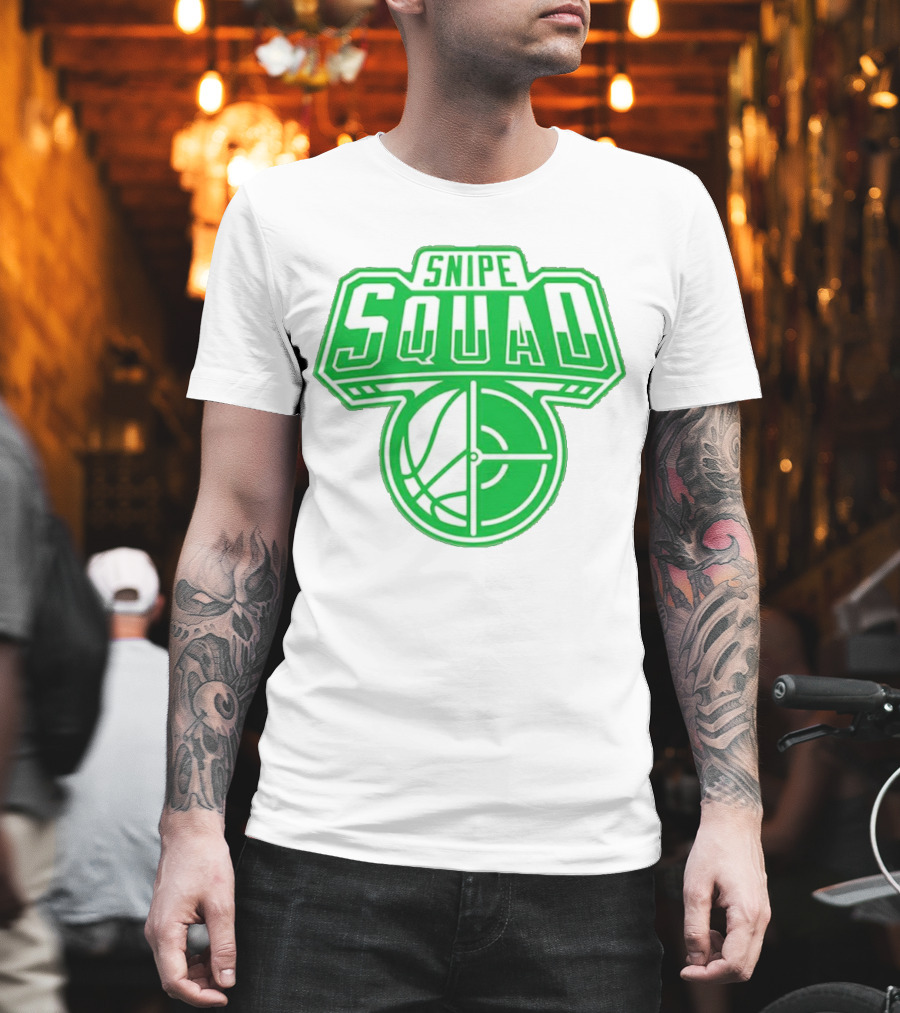 Boston Celtics Snipe Squad Basketball Crosshair T-Shirt