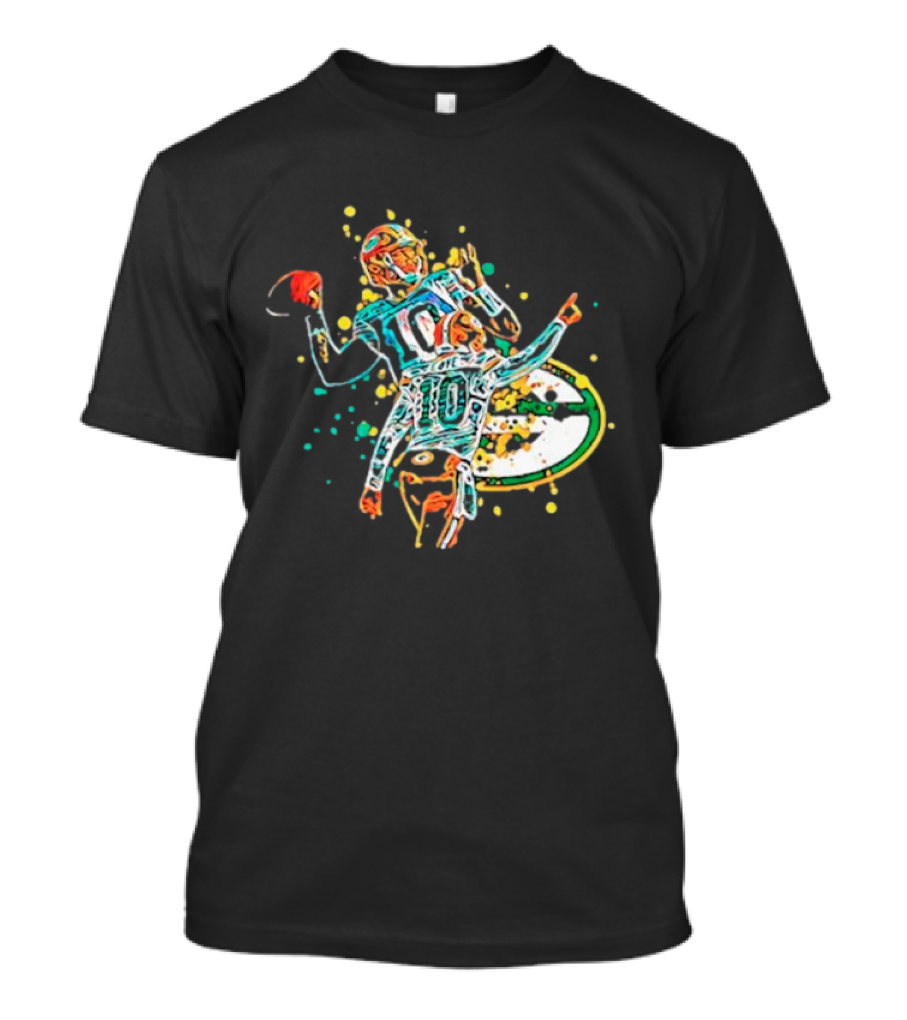 Jordan Love Green Bay Packers It’s All Love Number 10 Football Pass Gesture T-Shirt