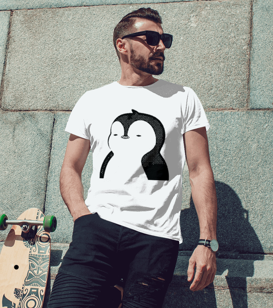 Luca Netz Penguin Chic Noir T-Shirt