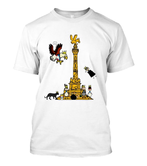 America Campeon Angel De La Independencia Cartoon Icons T-Shirt
