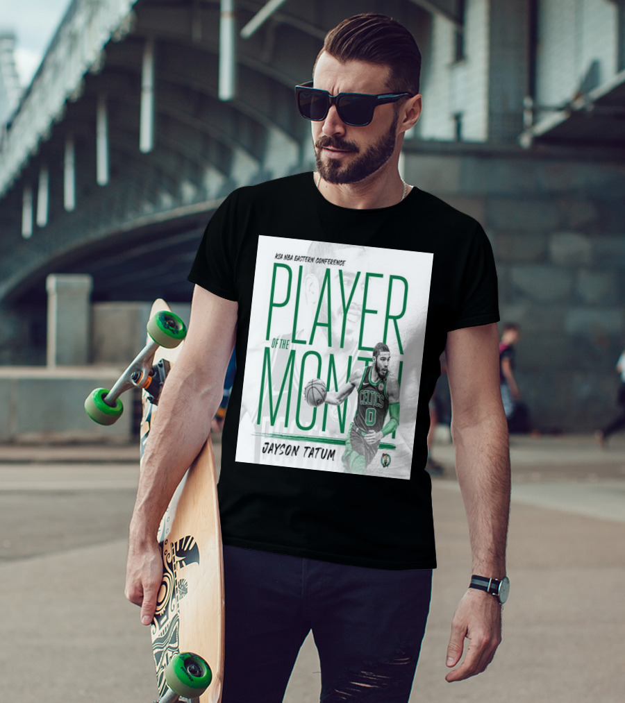 KIA NBA Eastern Conference Player Of The Month Jayson Tatum Celtics T-Shirt