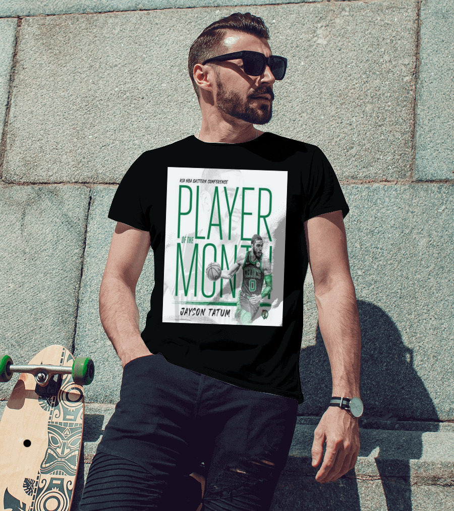 KIA NBA Eastern Conference Player Of The Month Jayson Tatum Celtics T-Shirt