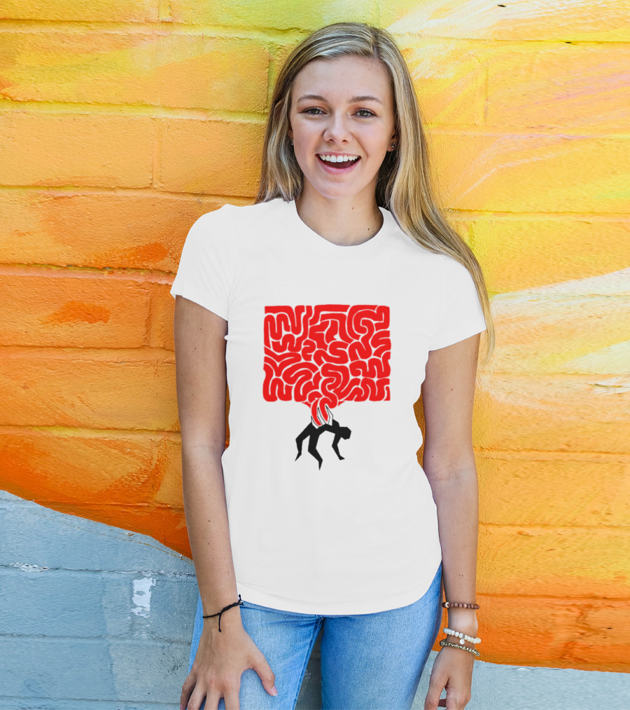 My Body Betrayed Me Red Maze Burden T-Shirt