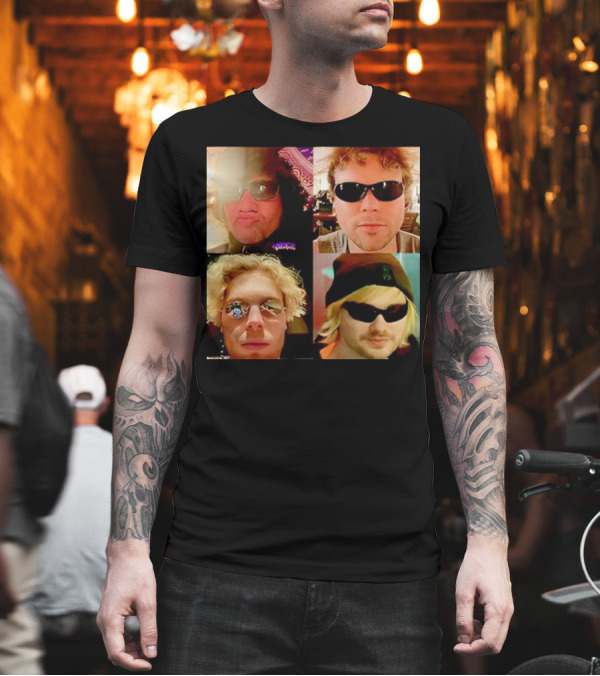 5 Seconds of Summer Sunglasses Group Collage T-Shirt 5 Seconds of Summer Sunglasses Group Collage T-Shirt