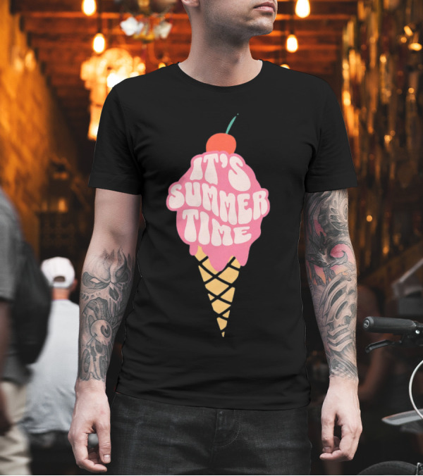 It’s Summer Time Cherry Ice Cream Cone T-Shirt It’s Summer Time Cherry Ice Cream Cone T-Shirt