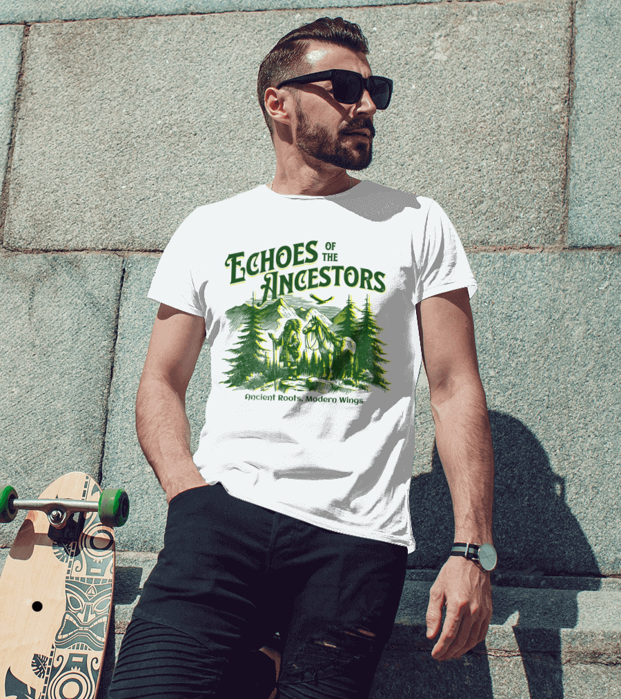 Echoes Of The Ancestors Ancient Roots Modern Wings T-Shirt