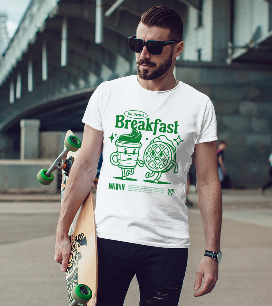 Your Perfect Breakfast Coffee And Waffle Friendship MMXIV T-Shirt