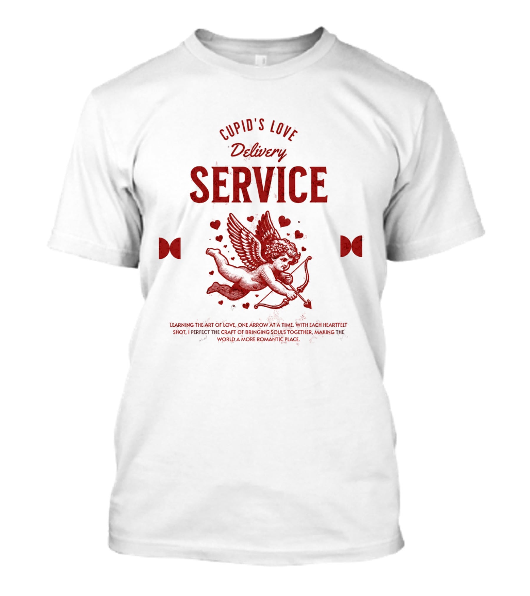 Cupid's Love Delivery Service Crafting Romance One Arrow At A Time T-Shirt