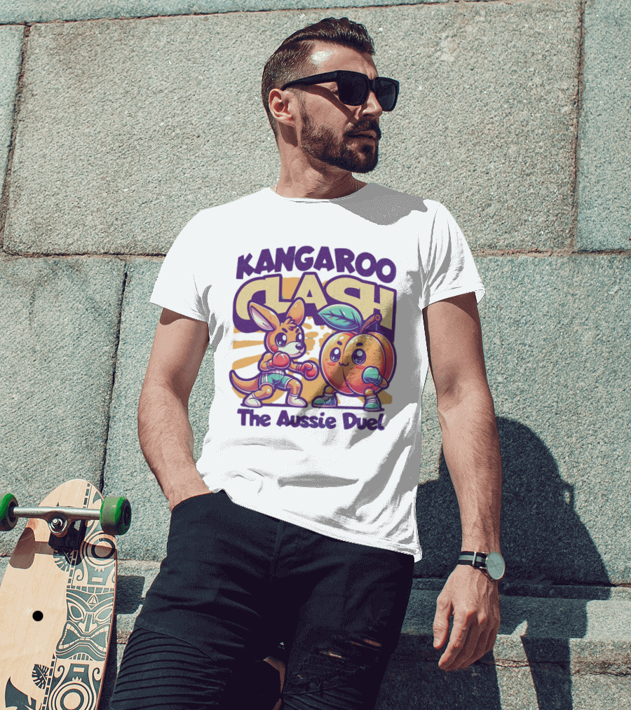Kangaroo Clash The Aussie Duel T-Shirt