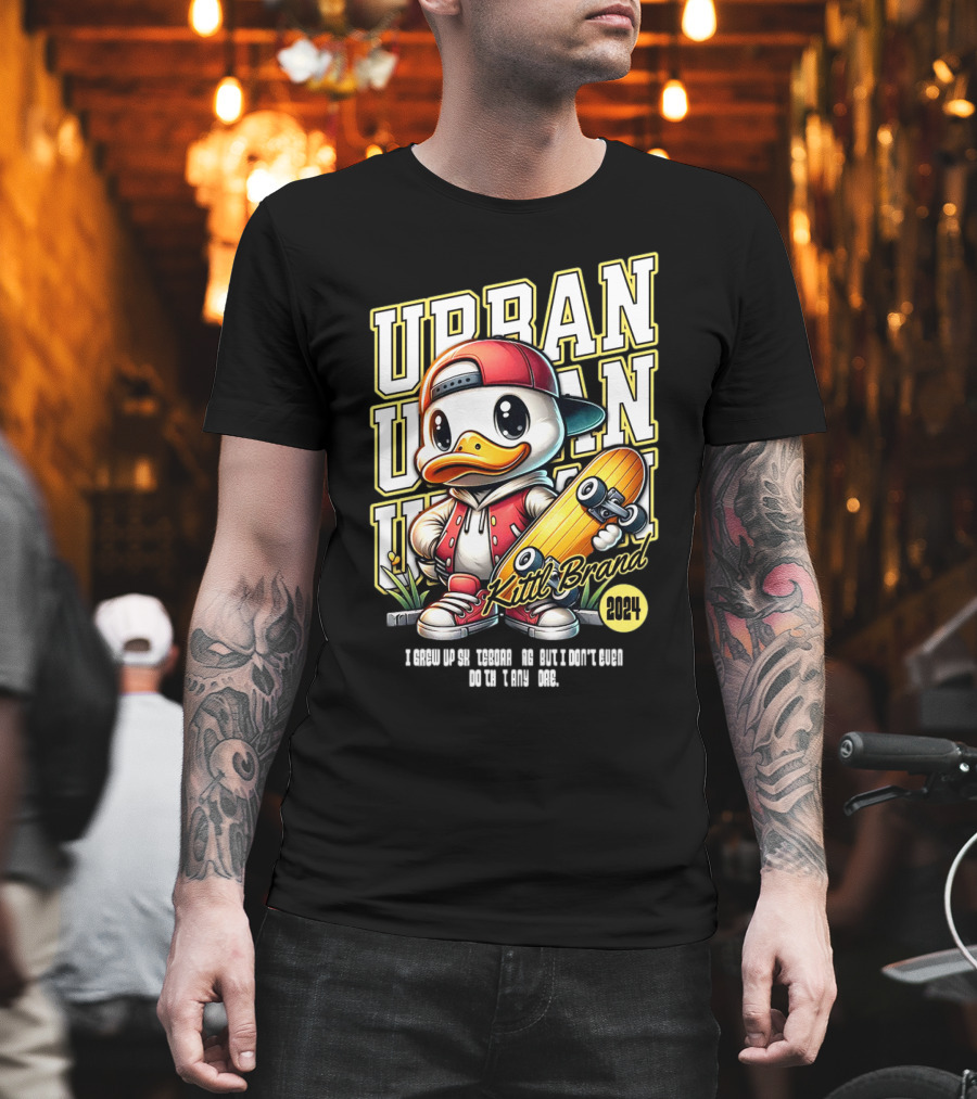 Urban Duck Skateboarding Kittl Brand T-Shirt