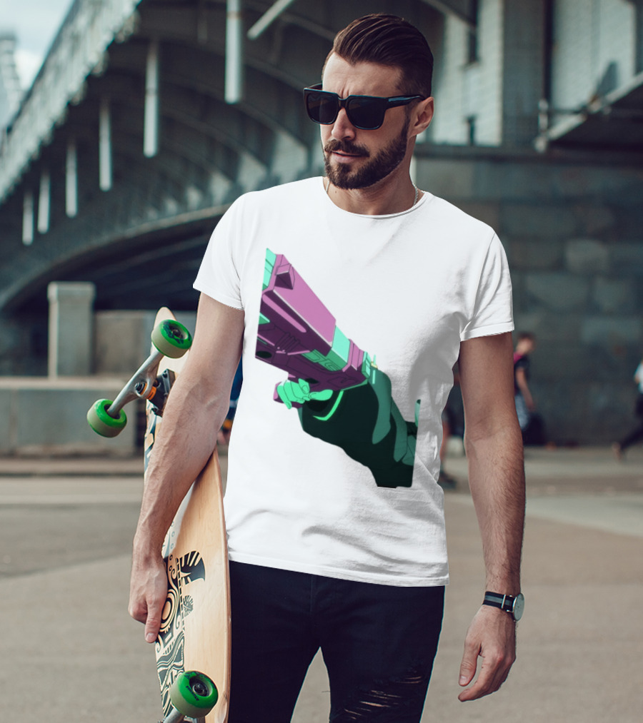 Rebecca Cyberpunk Edgerunners Aesthetic Gun T-Shirt