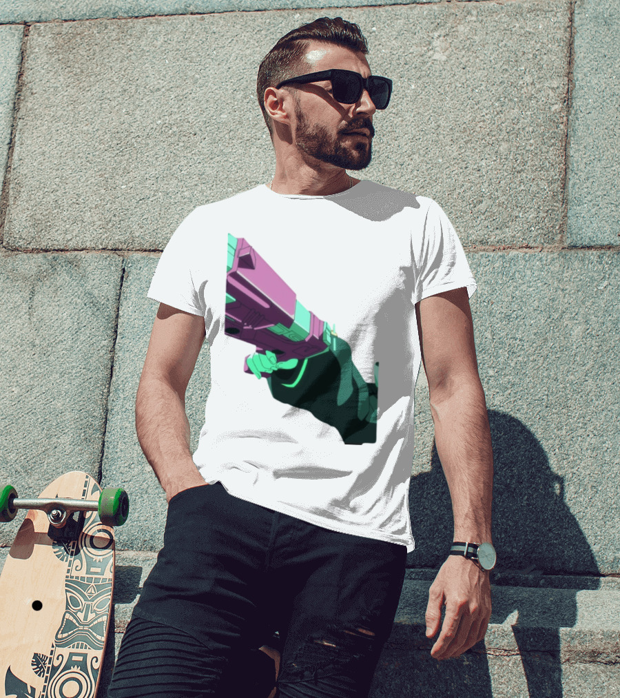 Rebecca Cyberpunk Edgerunners Aesthetic Gun T-Shirt