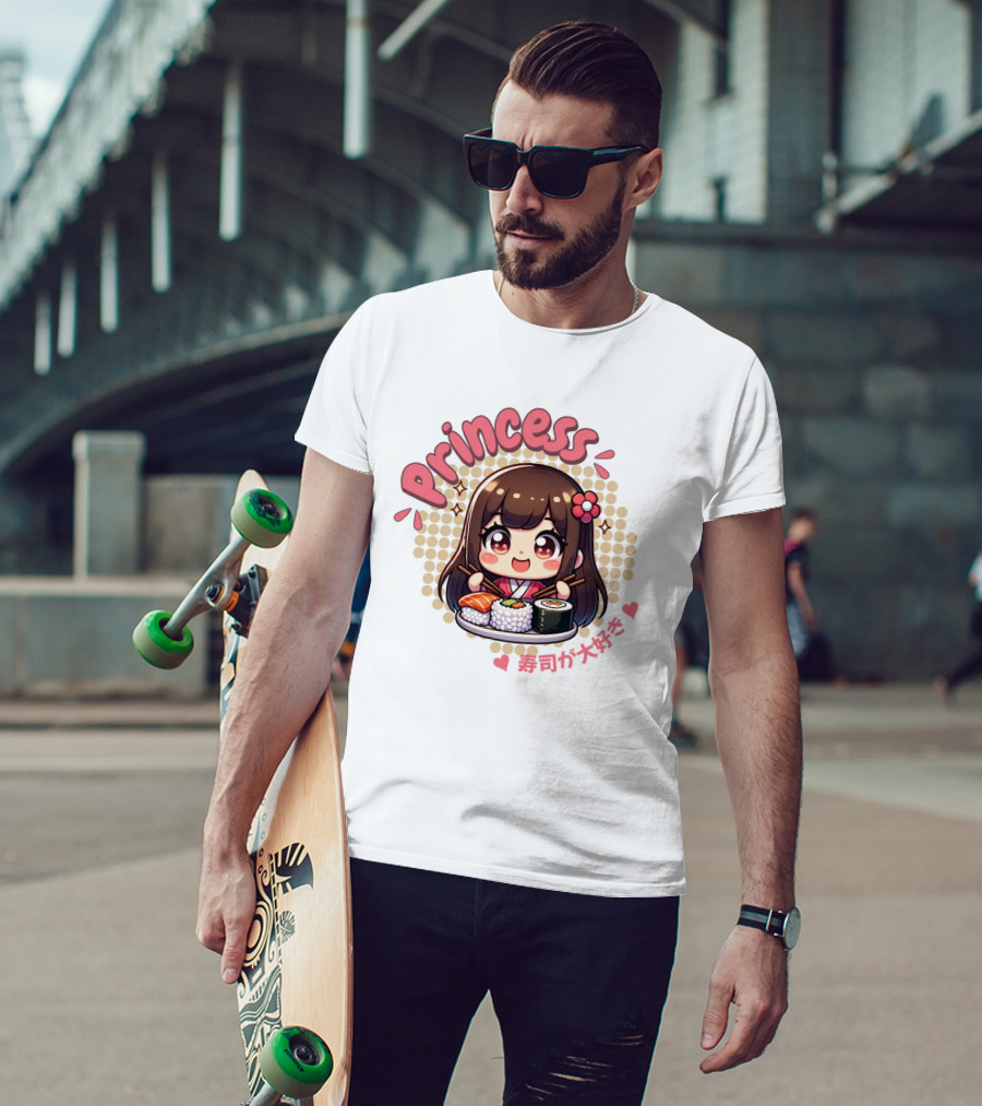 Princess Sushi Japanese Girl Cute T-Shirt