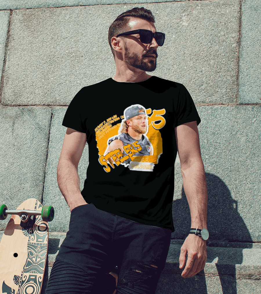 Steelers Football Cole Holcomb 55 Weight 240 Lbs Height 6'1 T-Shirt