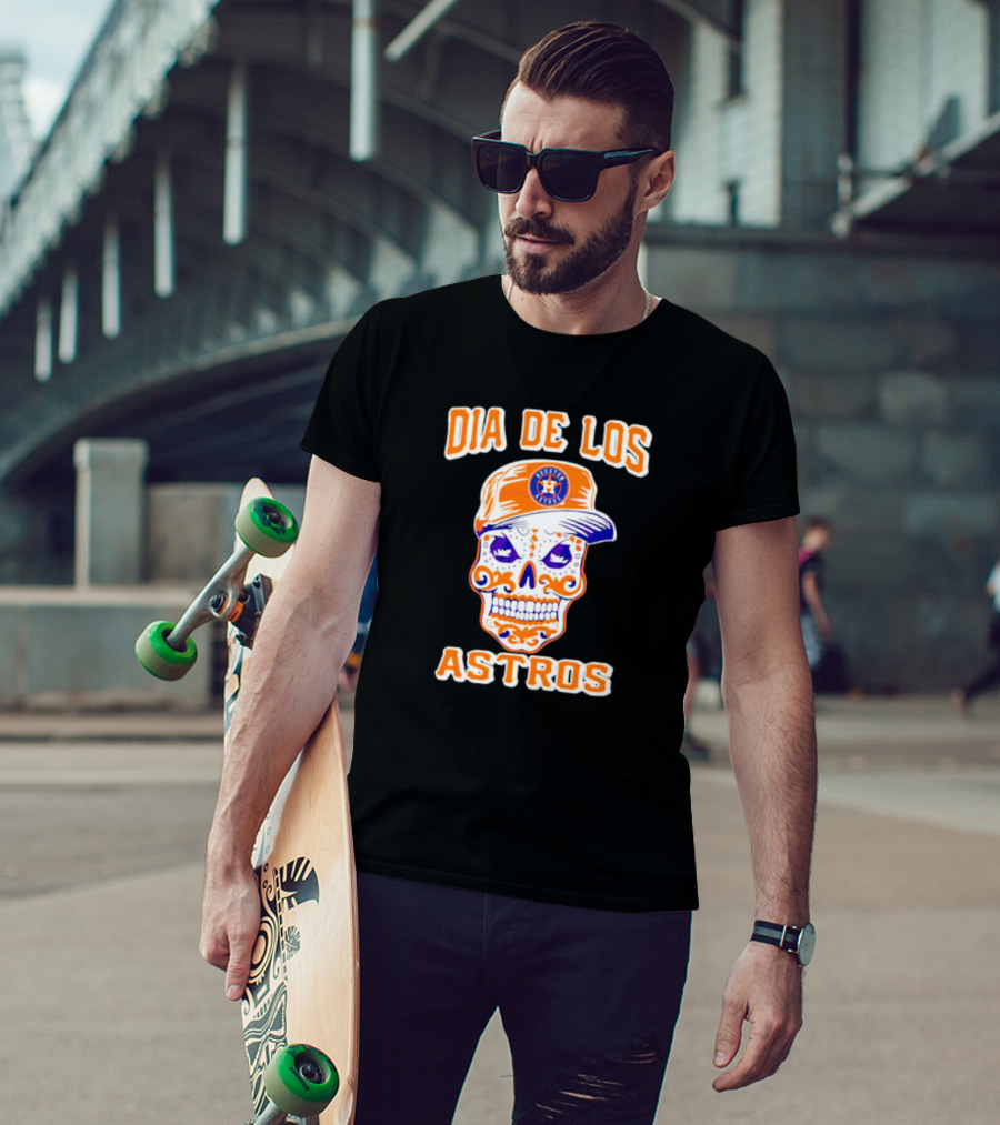 Dia De Los Astros Houston Sugar Skull T-Shirt