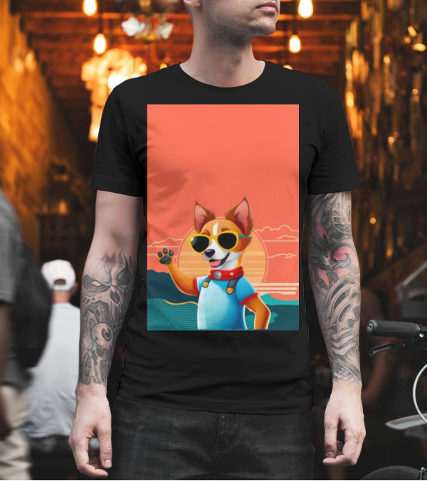 Goodbye School Hello Summer Sunglasses Dog Beach Vibes T-Shirt Goodbye School Hello Summer Sunglasses Dog Beach Vibes T-Shirt