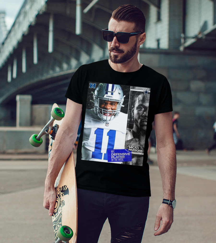 Dallas Cowboys 11 Micah Parsons NFC Defensive Player Of The Week T-Shirt