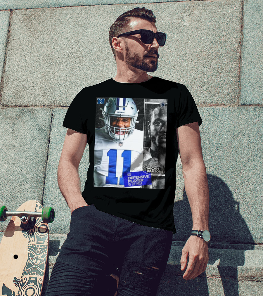 Dallas Cowboys 11 Micah Parsons NFC Defensive Player Of The Week T-Shirt