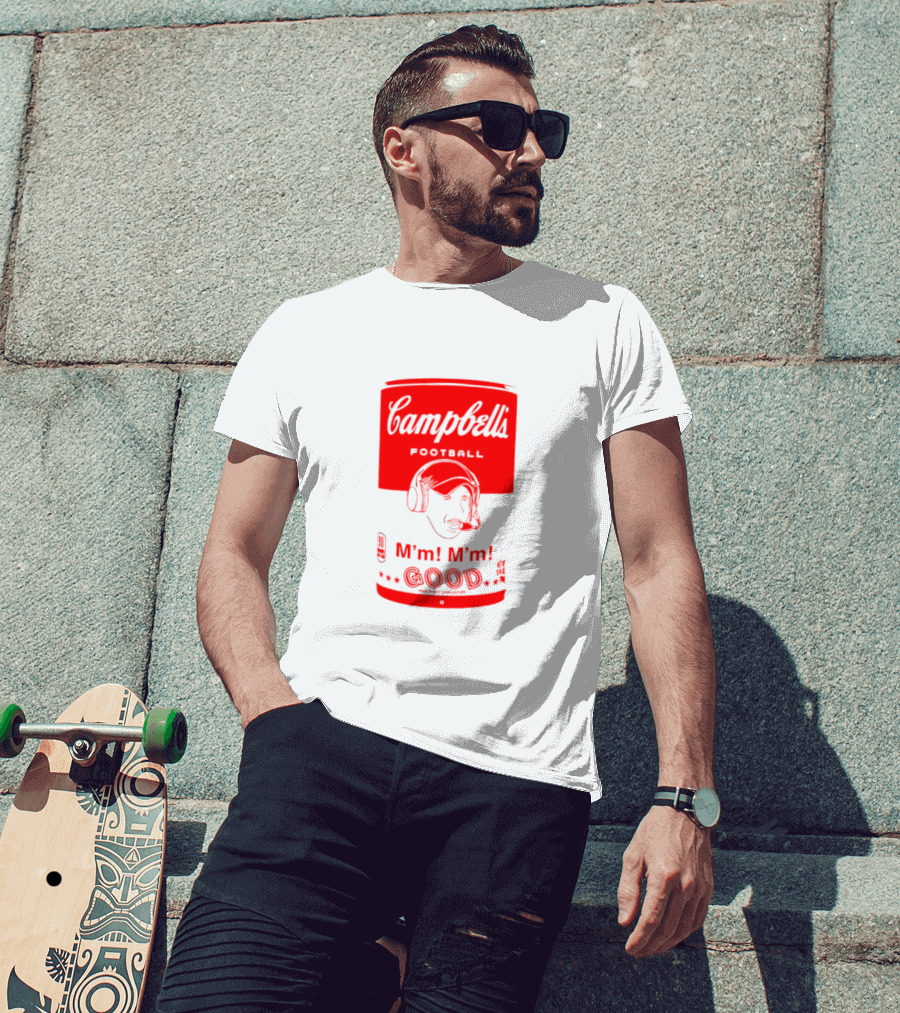 Campbell’s Football M’m M’m Good Soup Headset Coach T-Shirt