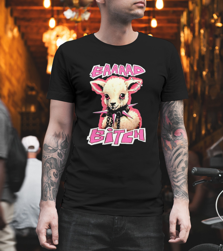 BAAAAD Bitch Sheep with Punk Rock T-Shirt