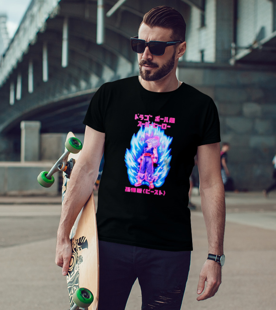 Dragon Ball Super Hero Gohan Beast Mineral Wash T-Shirt