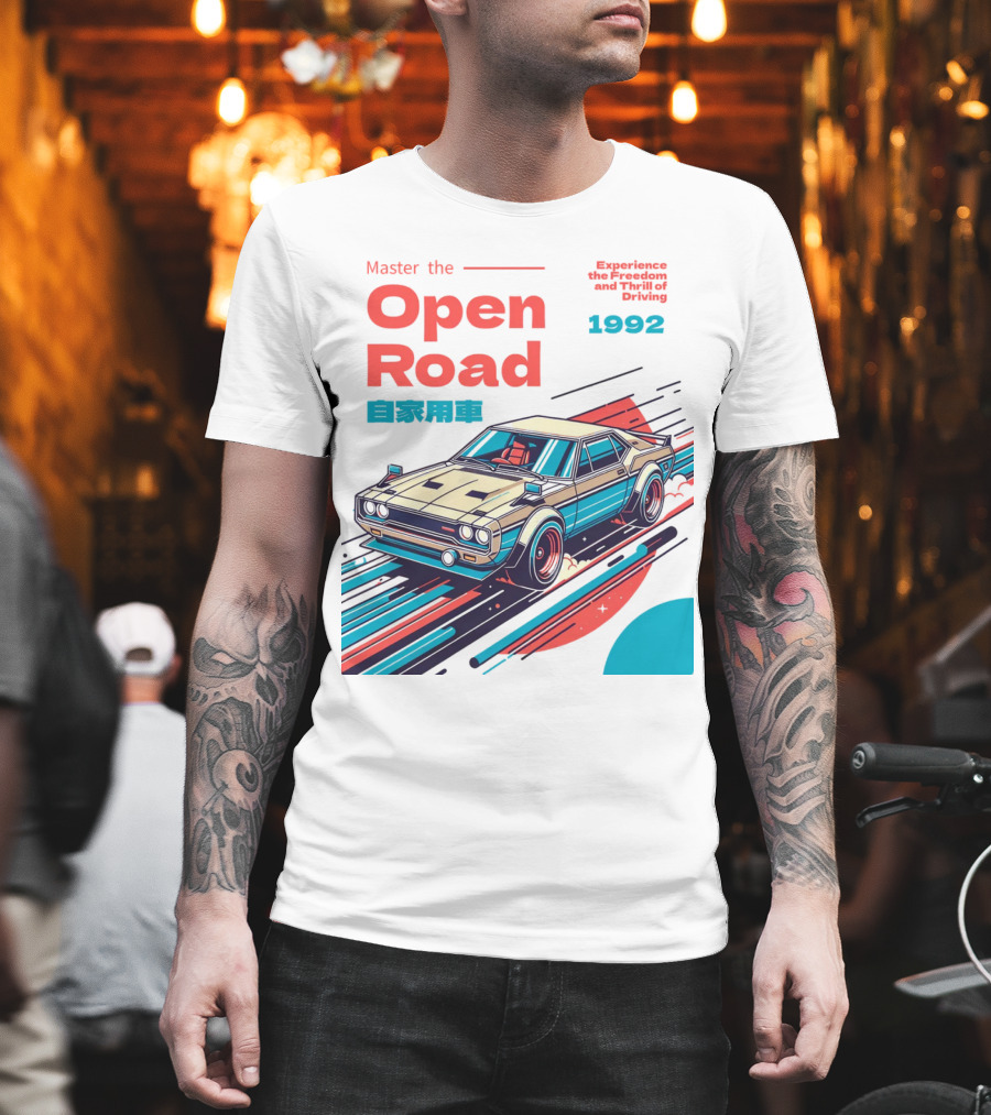 Master the Open Road 1992 Experience the Freedom and Thrill of Driving Japan Car T-Shirt