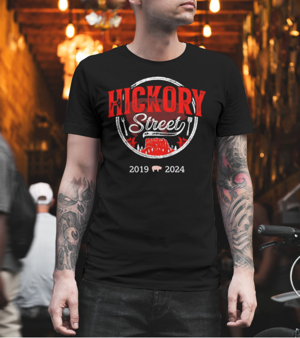 Hickory Street 2019-2024 Barbecue Forks Pig T-Shirt Hickory Street 2019-2024 Barbecue Forks Pig T-Shirt
