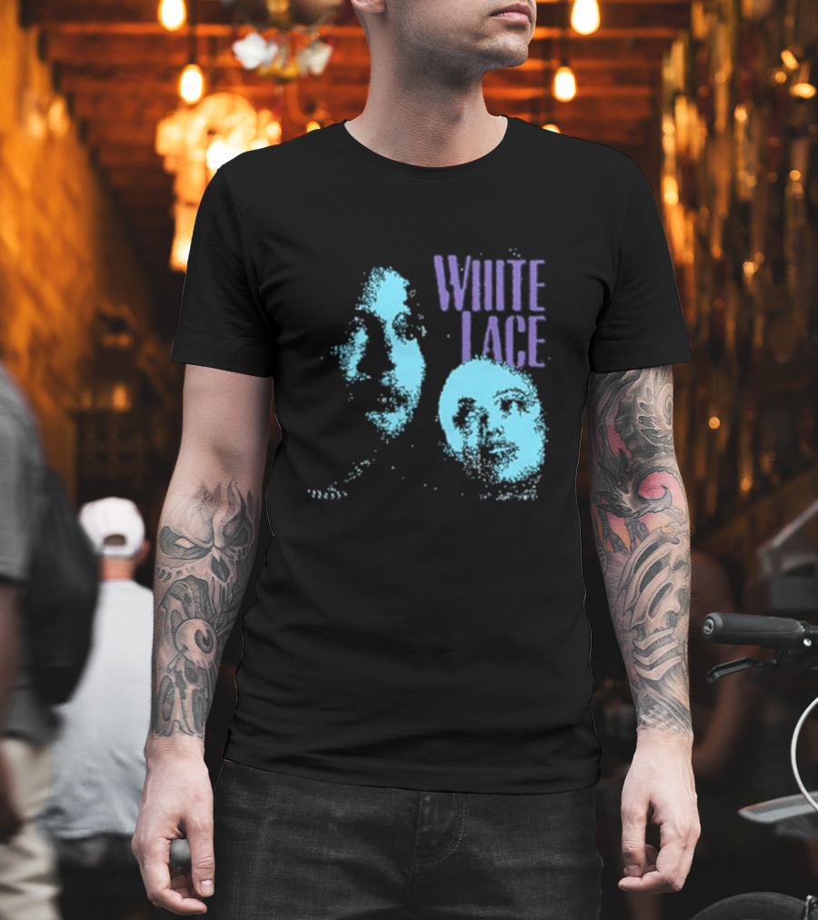 White Lace Skyler Acord Blue Faces T-Shirt