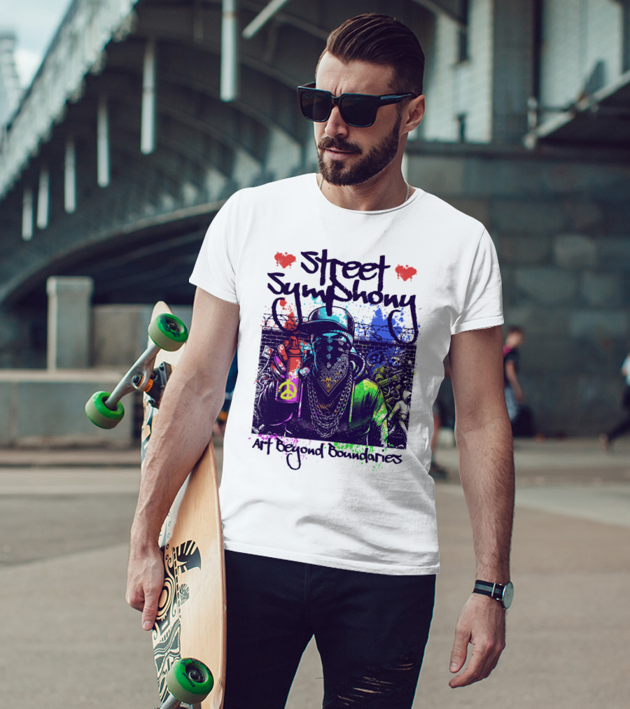 Street Symphony Art Beyond Boundaries Graffiti Man T-Shirt