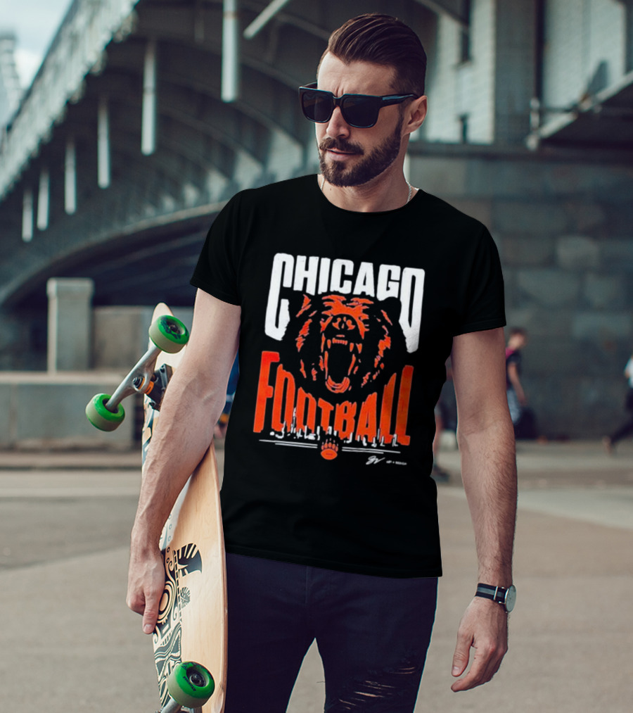 Chicago Football Bear Roar T-Shirt