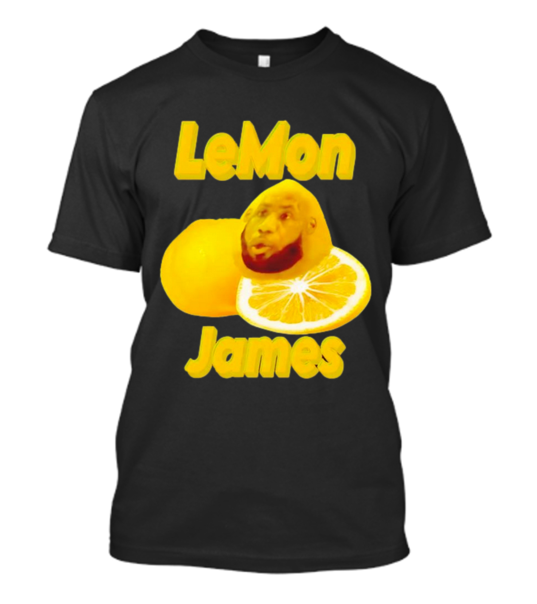 LeMon James Lebron James Face On Lemon T-Shirt
