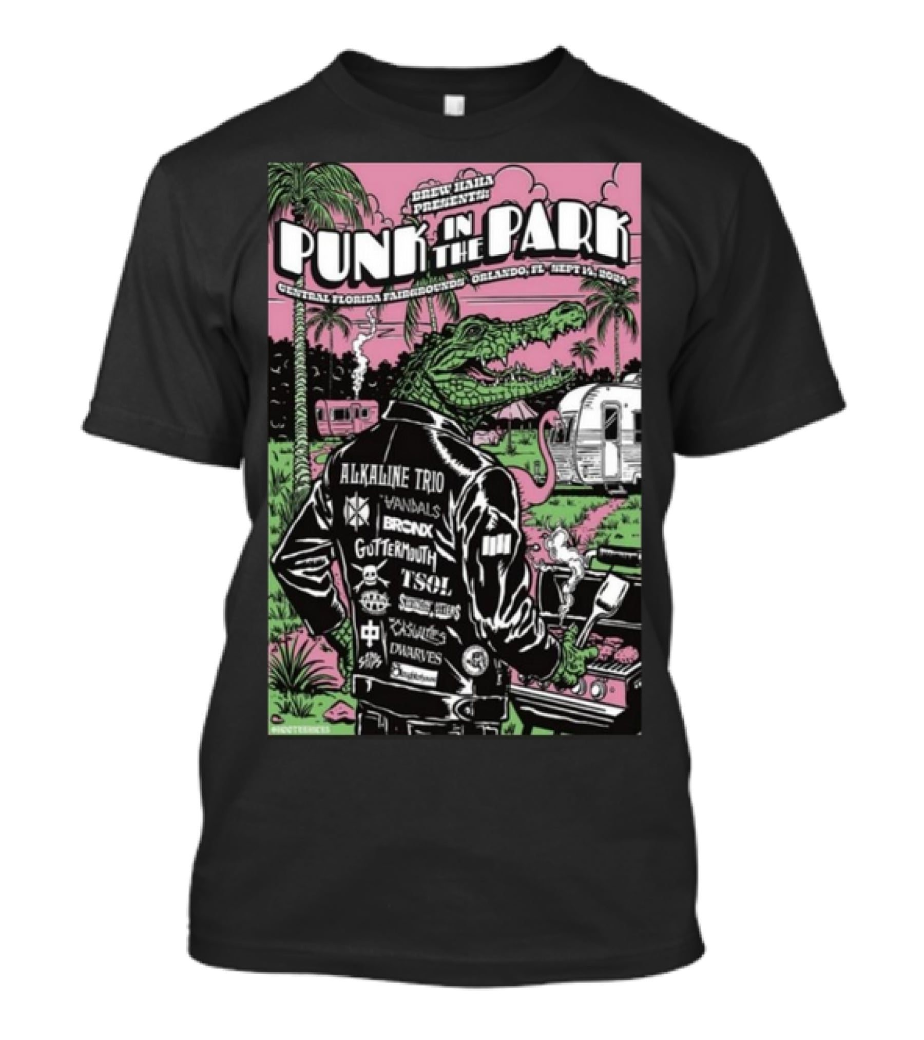 Punk In The Park Central Florida Fairgrounds Alkaline Trio Vandals Orlando Sep 14 T-Shirt