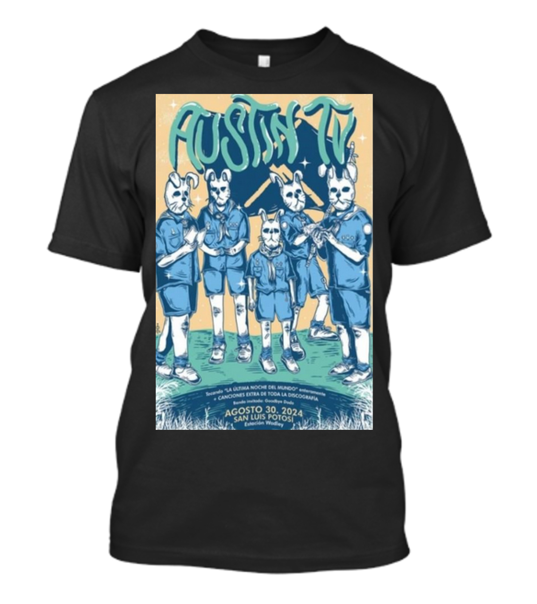 Austin TV La Última Noche Del Mundo San Luis Potosí Estación Wadley Agosto 30 T-Shirt