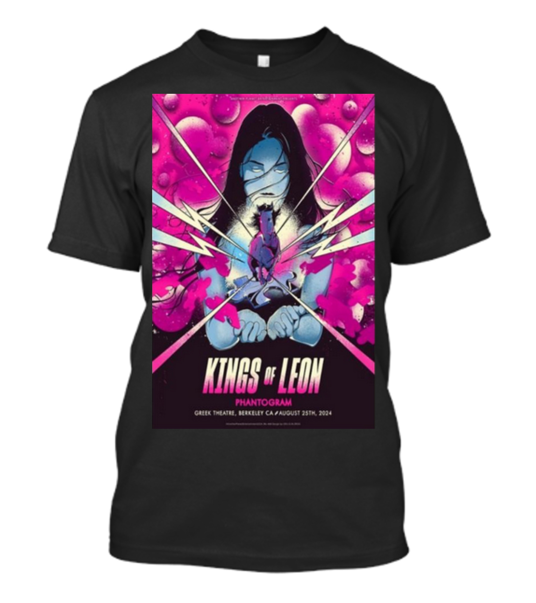 Kings Of Leon Phantogram Concert Greek Theatre Berkeley CA August 25th T-Shirt