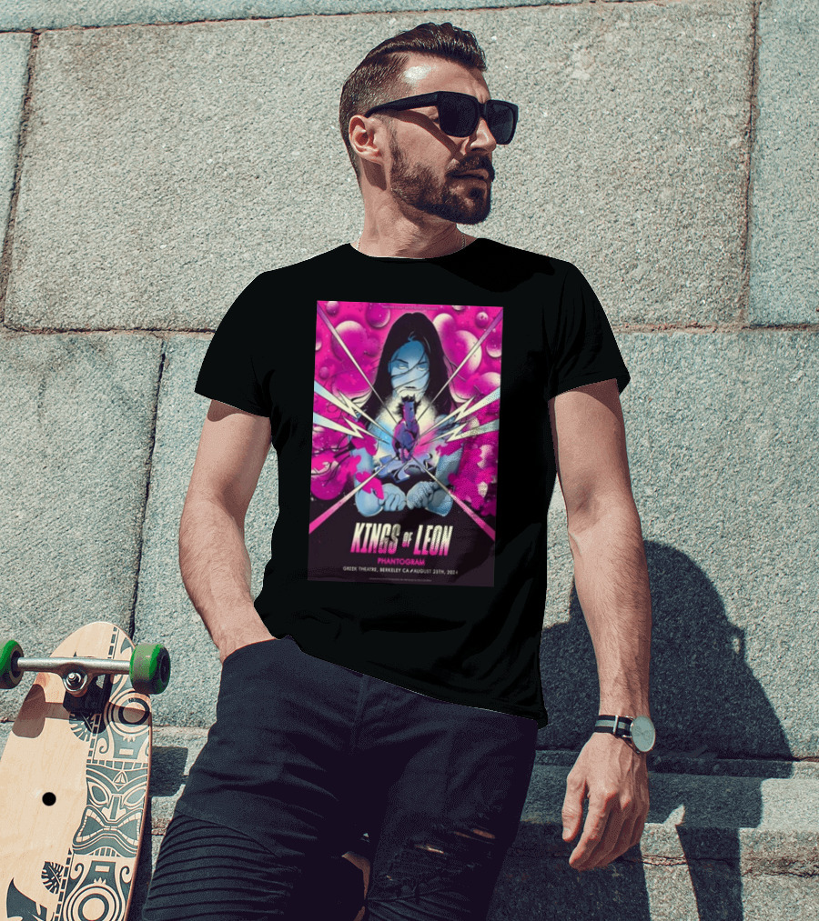Kings Of Leon Phantogram Concert Greek Theatre Berkeley CA August 25th T-Shirt