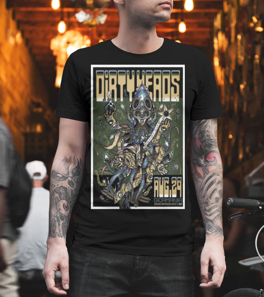 Dirty Heads Germania Insurance Amphitheater Aug 29 Austin TX Surreal Creature T-Shirt