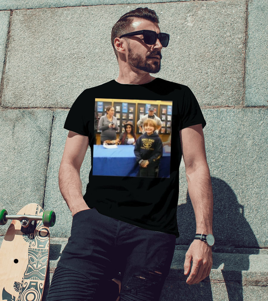 Jake Shane With Nicole Snooki Lavelle Venice Beach Surf Wear T-Shirt