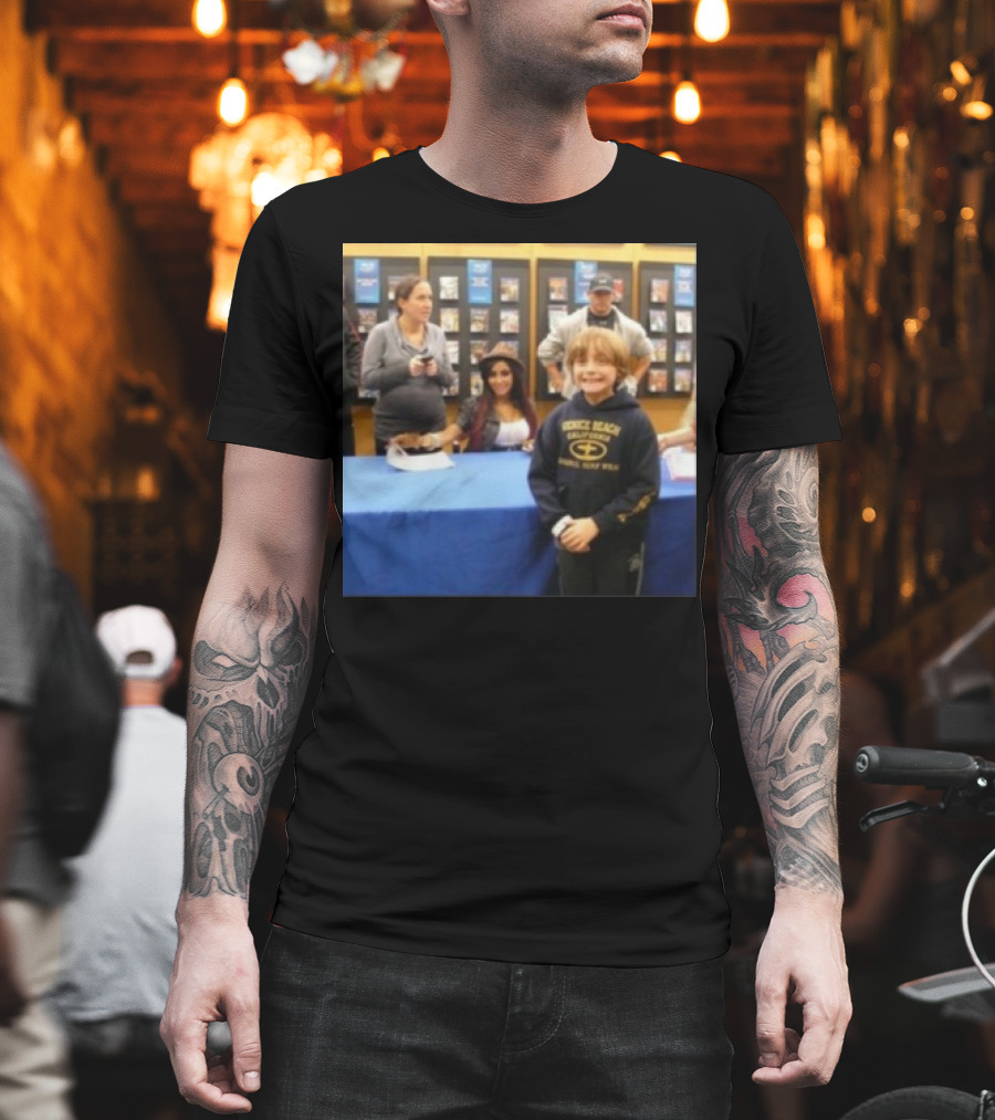 Jake Shane With Nicole Snooki Lavelle Venice Beach Surf Wear T-Shirt