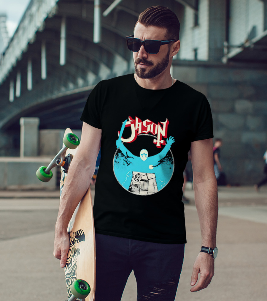 Jason Ghost Heavy Metal Turbo Cabin And Mask T-Shirt