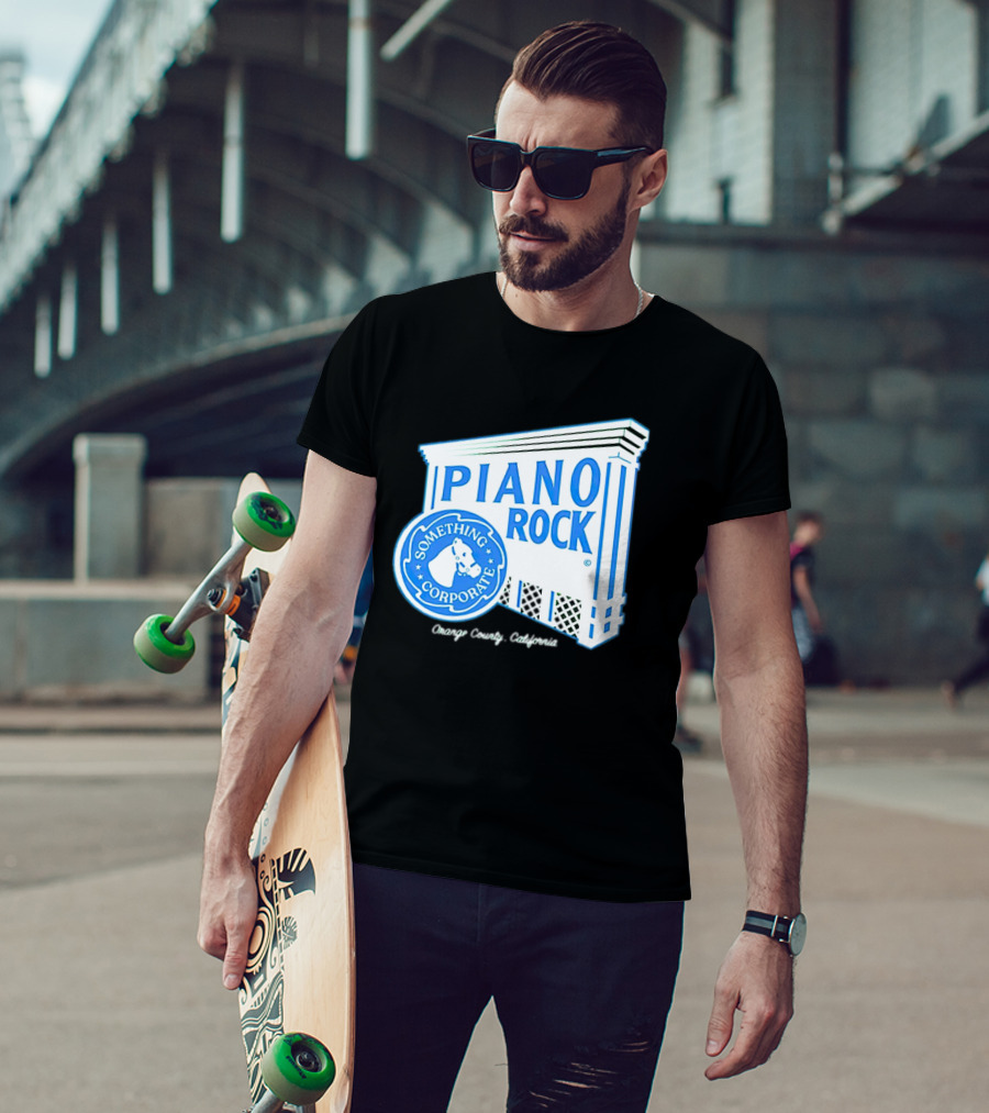Piano Rock Something Corporate Orange County California T-Shirt