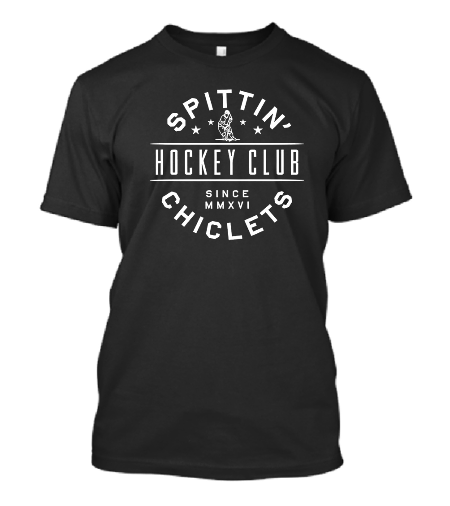 Spittin' Chiclets Hockey Club Since MMXVI Spittin Chiclets T-Shirt