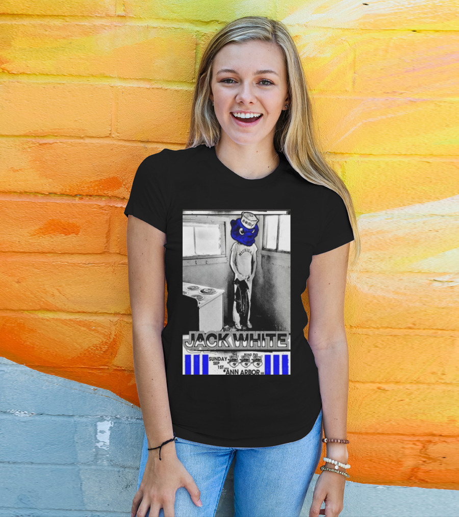 Jack White Michigan Blue Bear Ann Arbor September 1 T-Shirt