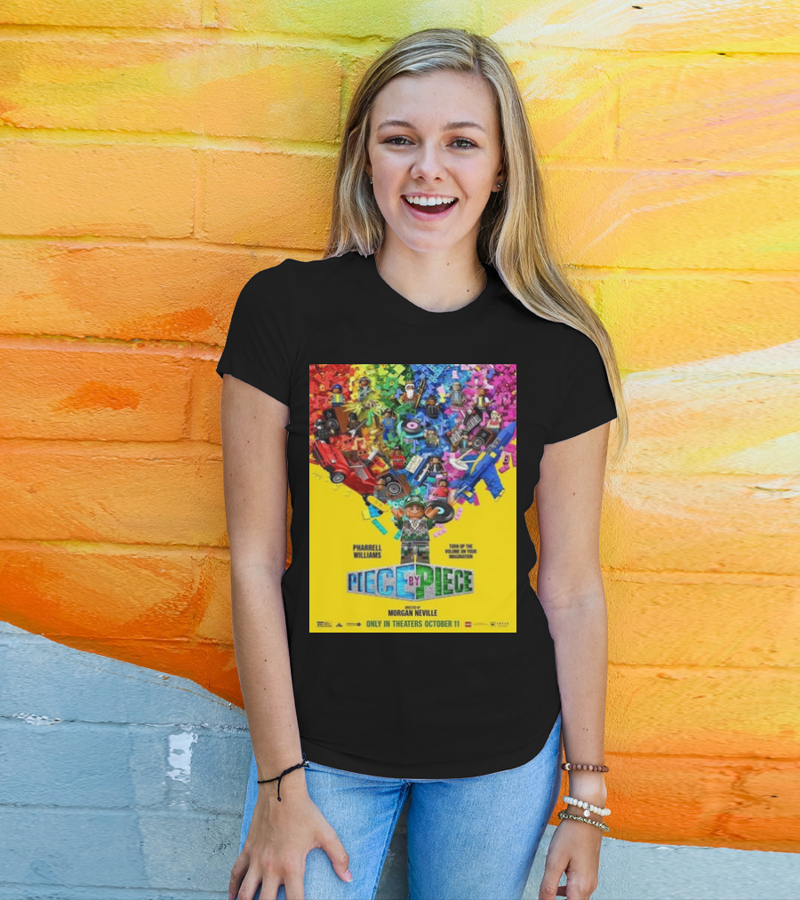Pharrell Williams Piece By Piece Turn Up The Volume Of Your Imagination Releasing IN Theaters October 11 T-Shirt