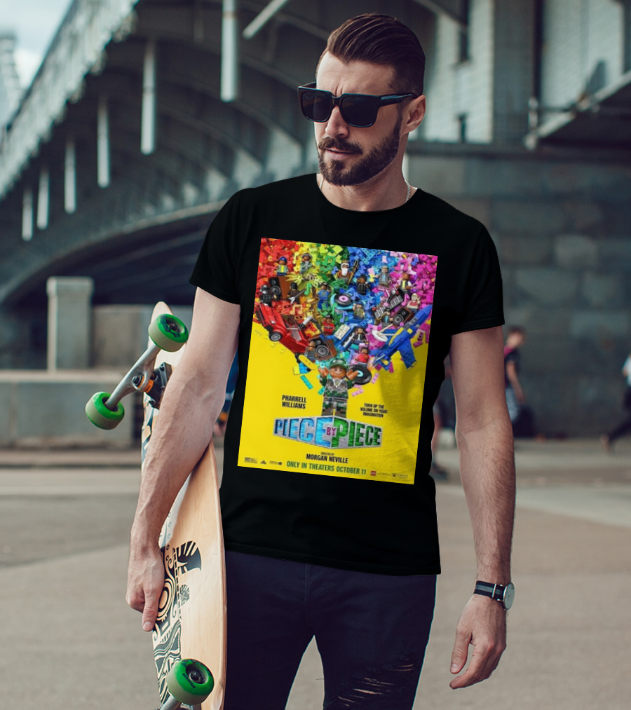Pharrell Williams Piece By Piece Turn Up The Volume Of Your Imagination Releasing IN Theaters October 11 T-Shirt